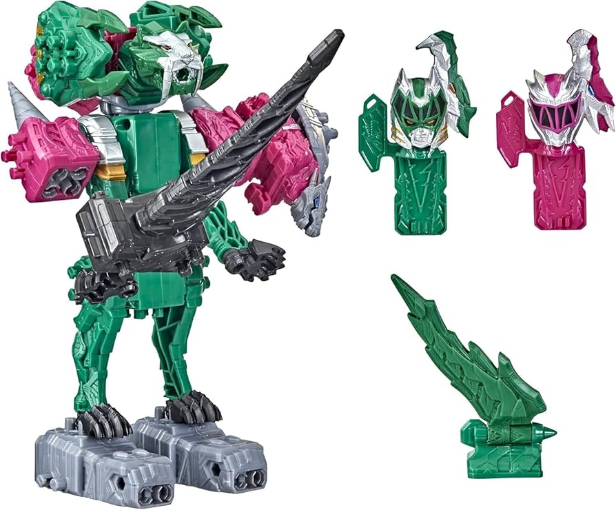 Amazon.com: Power Rangers Dino Fury Pink Ankylo Hammer and